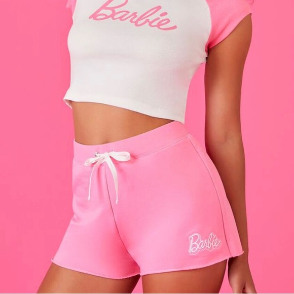 Barbie x Forever 21 Fleece Drawstring Shorts - Picture 3 of 8
